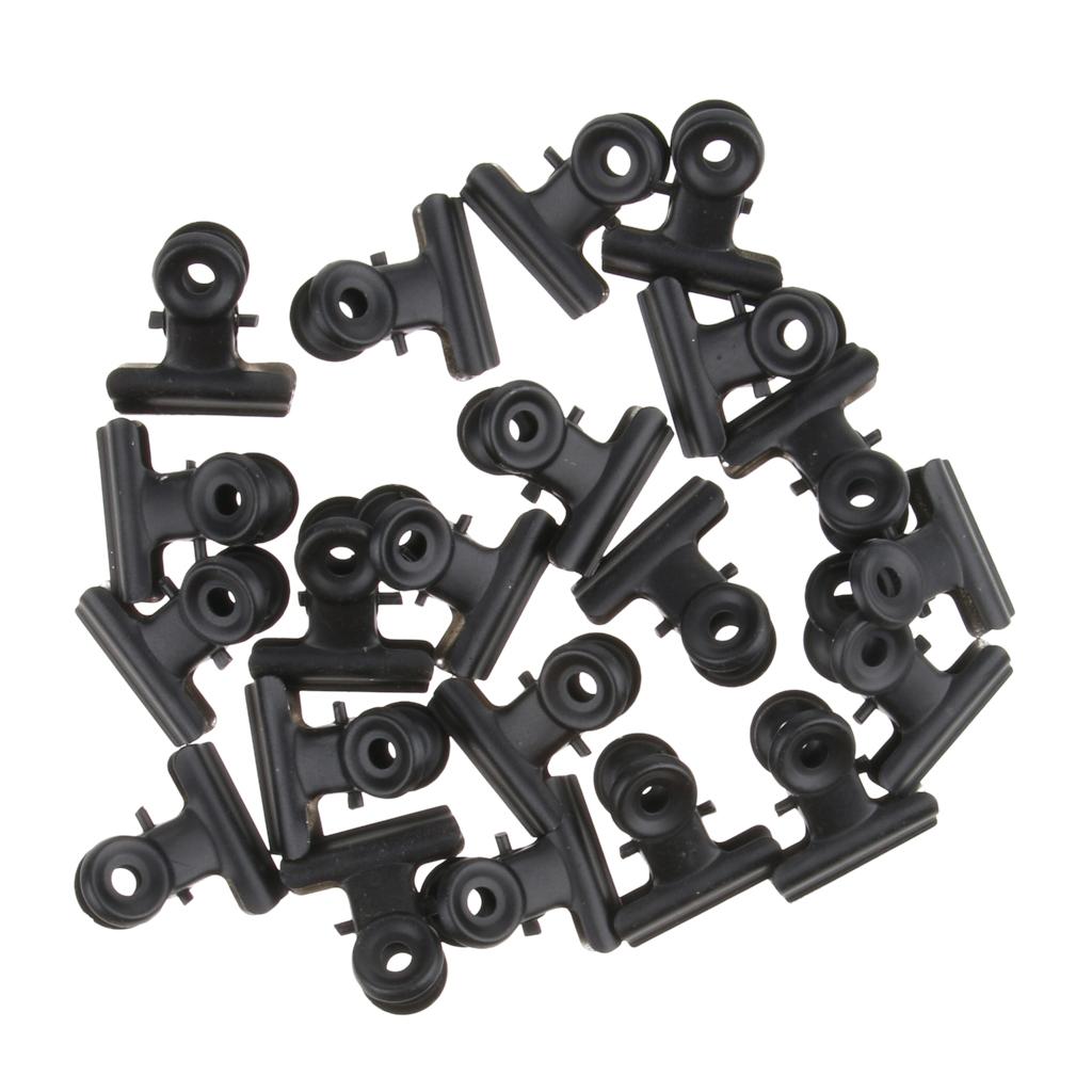 Lot of 20, Steel Bulldog Clips Paper Letter Large Binder Clamps 3 inch