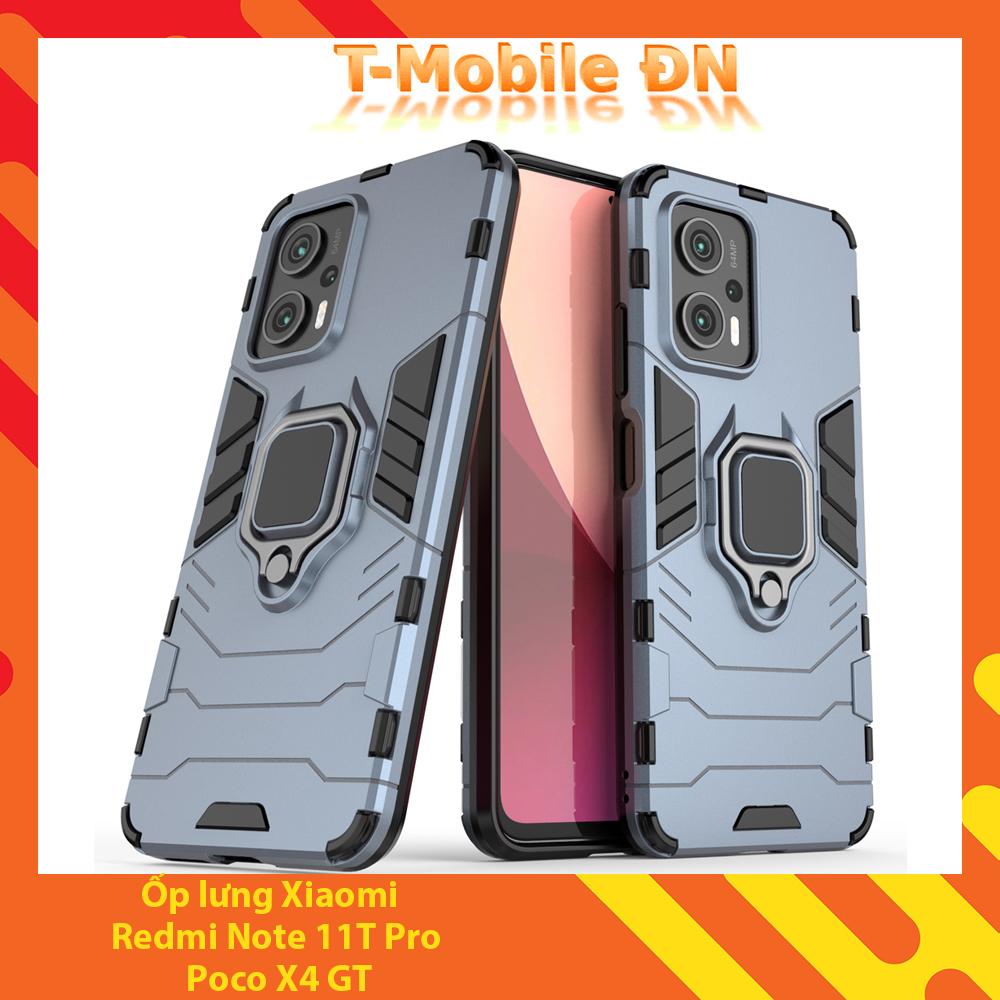 Ốp lưng cho Xiaomi Redmi Note 11T Pro/Poco X4 GT iRON MAN IRING Nhựa PC cứng viền dẻo chống sốc