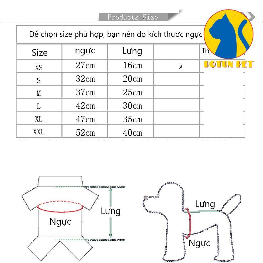 Áo dành cho chó mèo, áo nỉ trơn ấm áp cho mùa đông, phù hợp cho thú cưng dưới 15kg