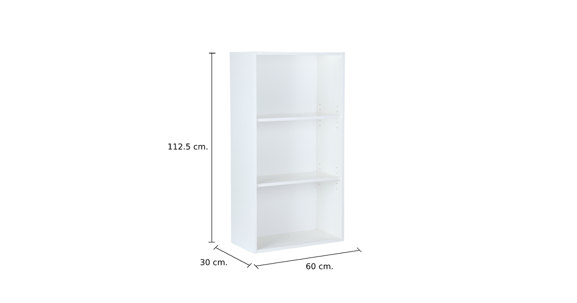 Kệ Sách Index H-MORE - Trắng (60x30x112.5 cm)