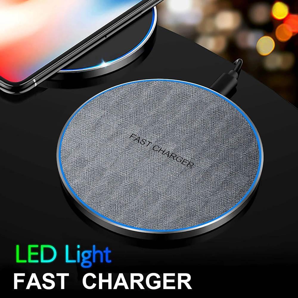 Đế sạc nhanh Qi 30w không dây cho Xiaomi Mi 9 Pro Iphone 12 X Xs Max Xr 8 Plus