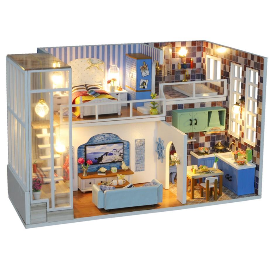 Mô hình nhà búp bê gỗ - Biệt thự của Tiểu Mễ - Mi Yu villa