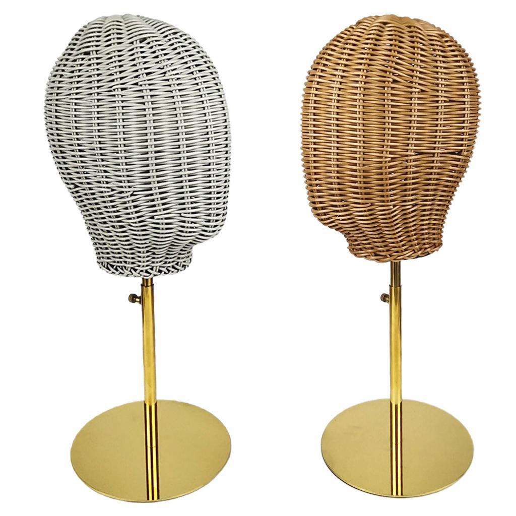 22" Metal Display Mannequin Head Rack Holder Display for Salon Shop Golden