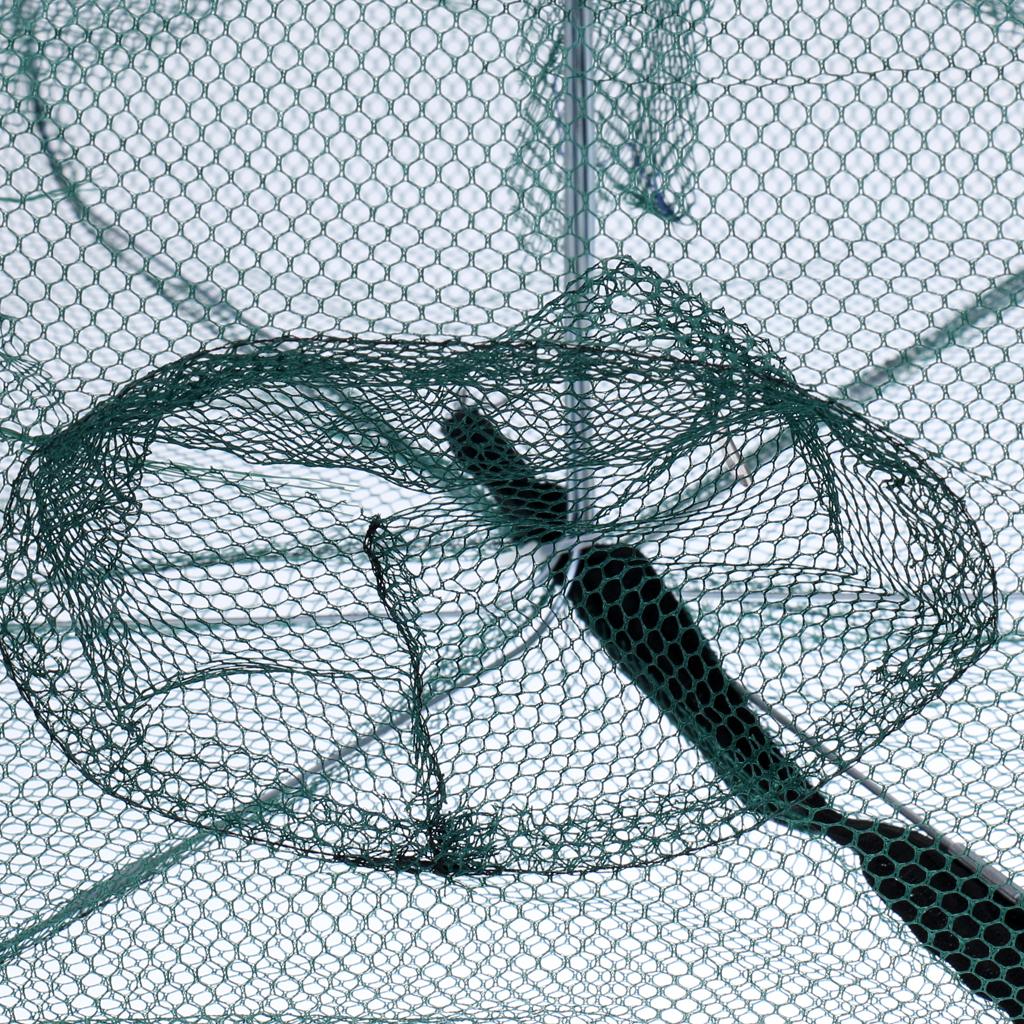2x Folding Fishing Trap Landing Net Net Crayfish Shrimp Light