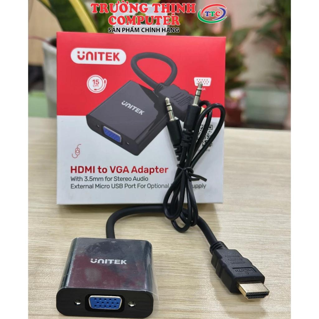 Cáp chuyển Hdmi sang Vga Unitek ( Y 6333) - HÀNG CHÍNH HÃNG