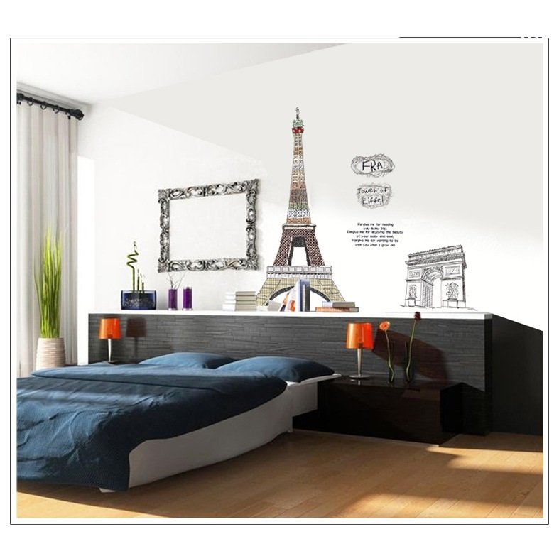 Decal dán tường Paris tráng lệ - trang trí sang trọng