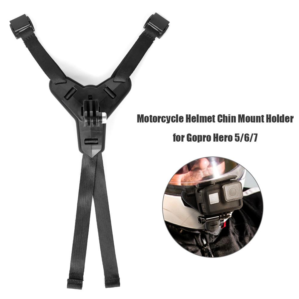 Chống trượt xe máy Mũ bảo hiểm cằm Chân máy Camera Phụ kiện mũ bảo hiểm Chin dây đeo thay thế cho anh hùng 9 8 7 5 Osmo