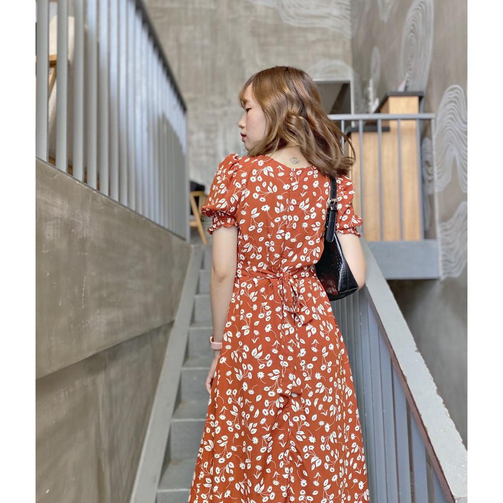 ORGANE FLOWER DRESS - ĐẦM HOA XẺ TÀ