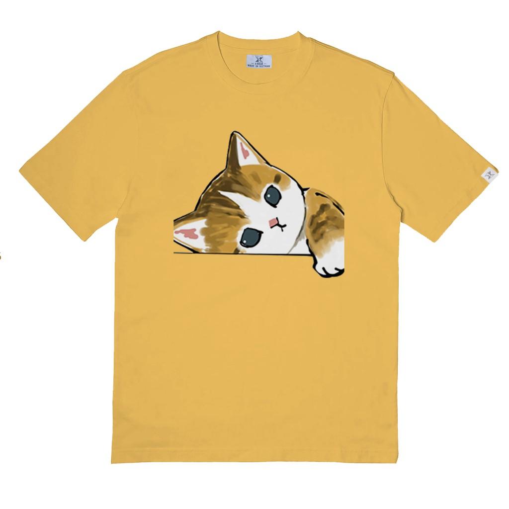 Áo thun Unisex X-WEAR phiên bản Lazy Cat cotton chống nhăn MEO6