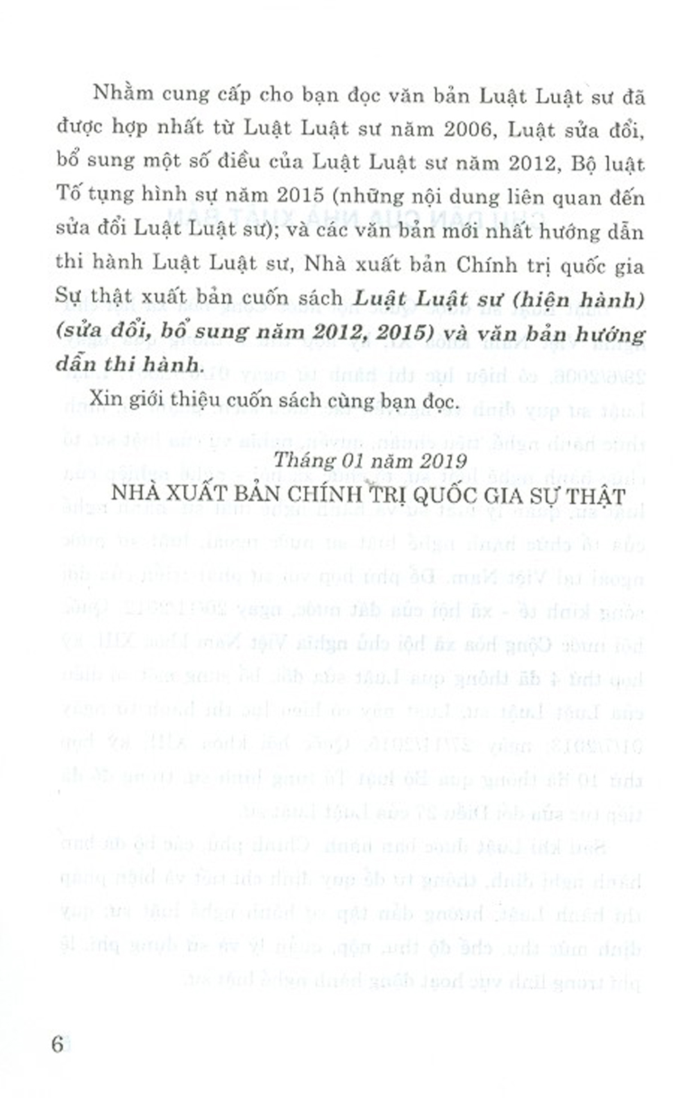 Luật Luật Sư (Hiện Hành) (Sửa Đổi, Bổ Sung Năm 2012, 2015) Và Văn Bản Hướng Dẫn Thi Hành