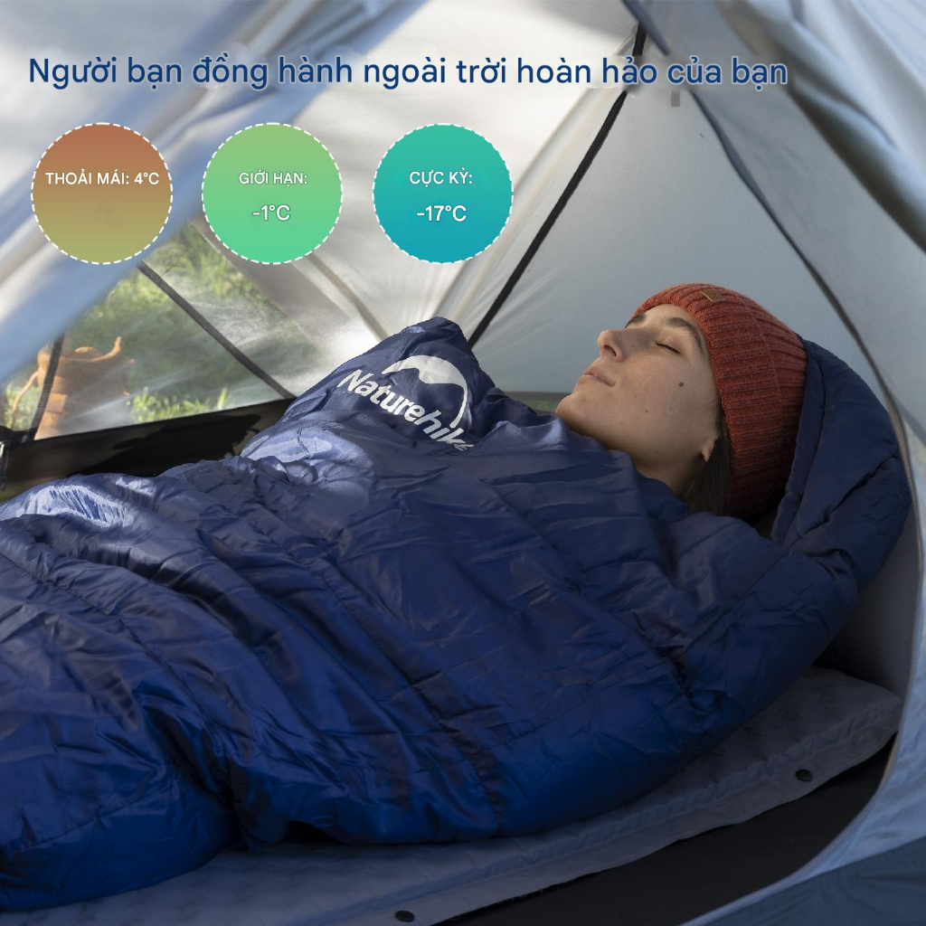 Túi Ngủ Ba Mùa Naturehike MJ300 CNK2300SD014, Túi ngủ Văn Phòng, Nhiệt độ -1℃~ 4℃