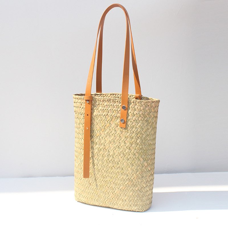 Túi nhỏ mây tre lá rơm dệt,túi xách tay nữ đan tay đi biển túi mini dệt thủ công handmade Giỏ đan lát wicker bags bamboo