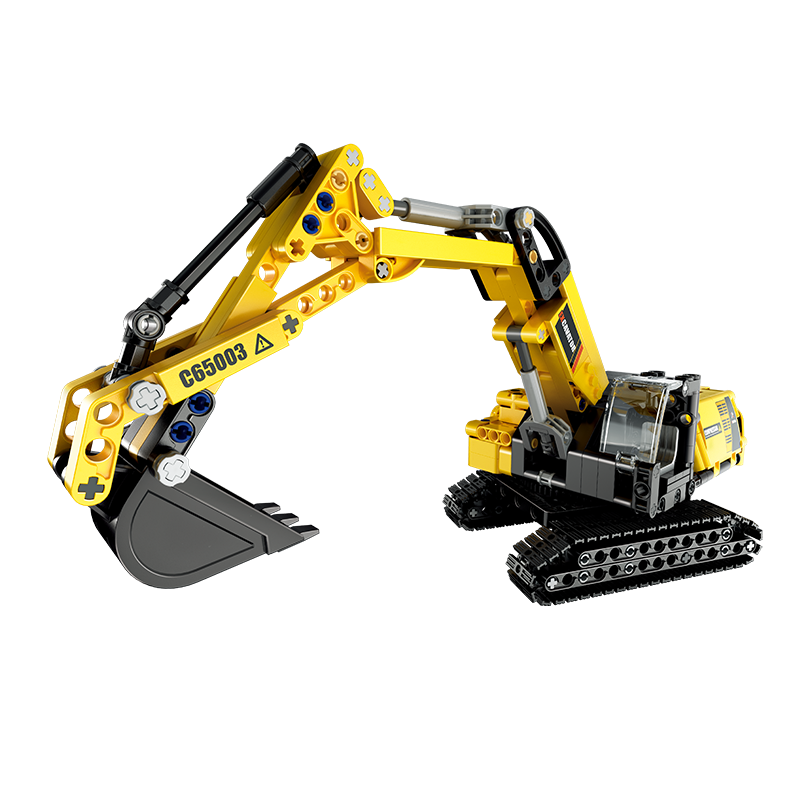 Đồ chơi lắp ráp, xếp hình mô hình tĩnh Máy xúc Excavator - CADA C65003W