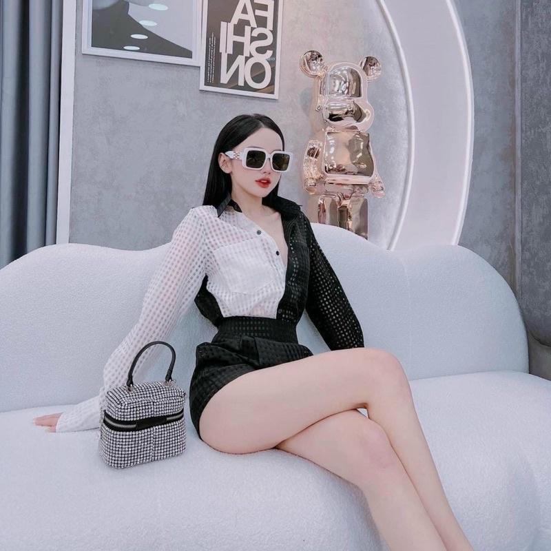 Bigsize set sơ mi quần ngắn caro 2 món 50-90kg