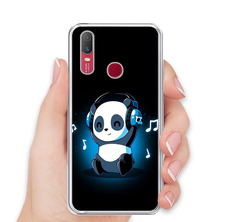 Ốp lưng điện thoại Vivo Y11 - Silicon dẻo - 0334 PANDA05 - Hàng Chính Hãng