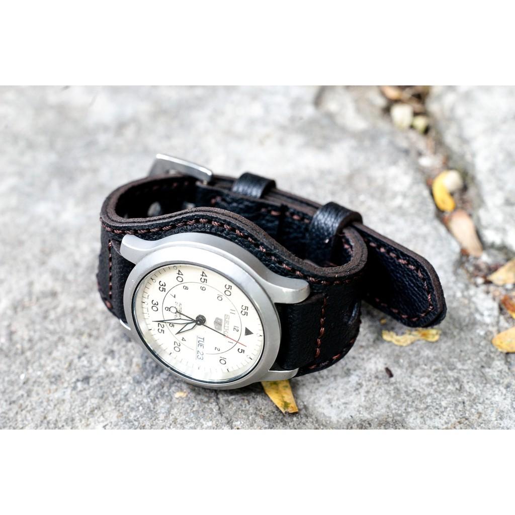 DÂY ĐỒNG HỒ DA BÒ THẬT SIZE 18MM CAO CẤP - CHÍNH HÃNG RAM LEATHER