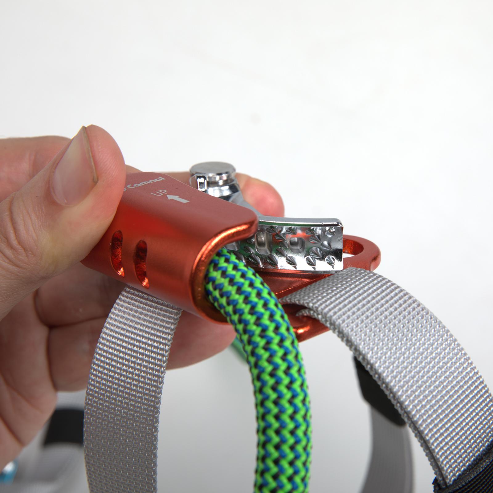 Outdoor Foot Ascender Left Right Foot Riser Rock Climbing Ascender Gear for 8-13mm Vertical Rope Tree Climbing Carving Outdoor Sports