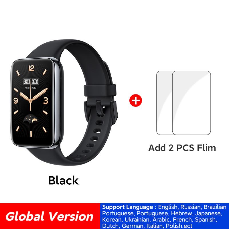 Phiên bản toàn cầu Xiaomi Ban nhạc thông minh 7 Pro Alexa Voice Assistant 1.64 '' Hiển thị GPS SPO2 5ATM không thấm nước 12 ngày