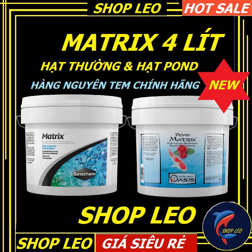 SEACHEM MATRIX (thùng 4 lít) - Vật liệu lọc cao cấp - hồ cá cảnh- Bể thủy sinh - Shopleo