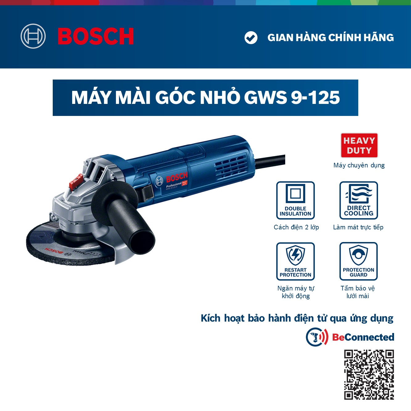 Máy mài góc nhỏ Bosch GWS 9-125