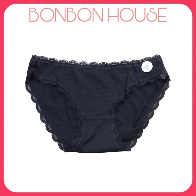 Quần Lót Cotton Thun Viền Ren Mềm Mại