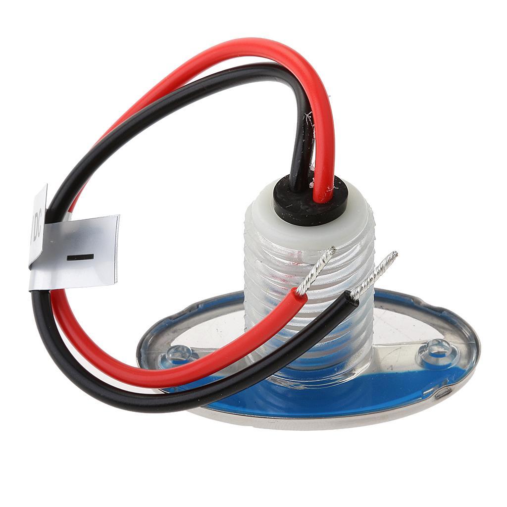 Boat Marine Auto RV Trailer LED Courtesy Stainless Steel Bezel Down Light