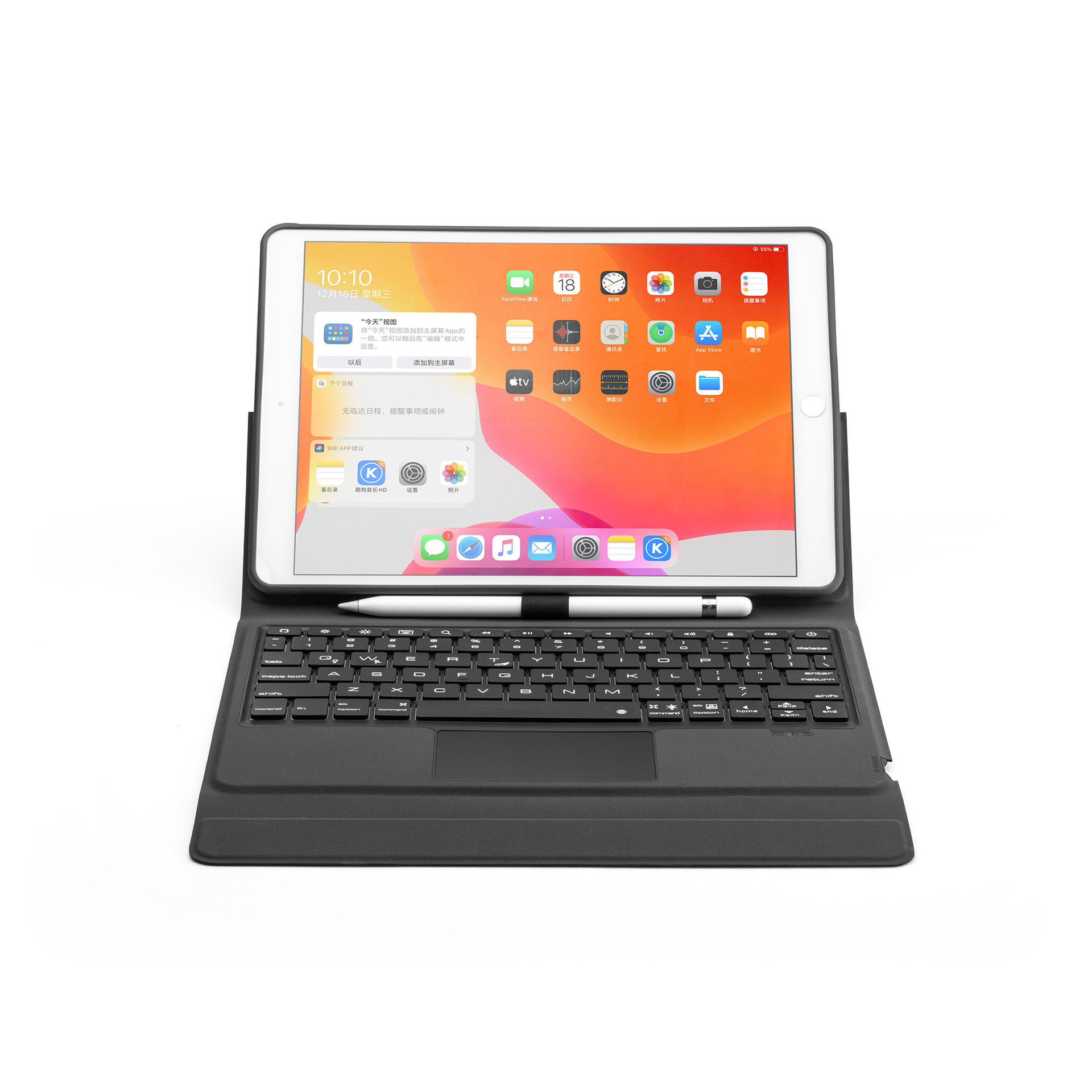 Bao da bàn phím dành cho iPad 9.7 inch - 7 màu đèn cho bàn phím - Có chuột cho bàn phím - Mẫu mới - Hàng chính hãng