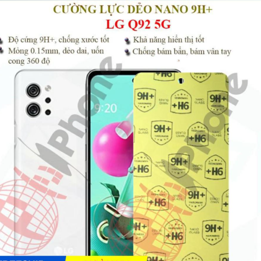 Dán cường lực dẻo nano dành cho LG Q92 5G