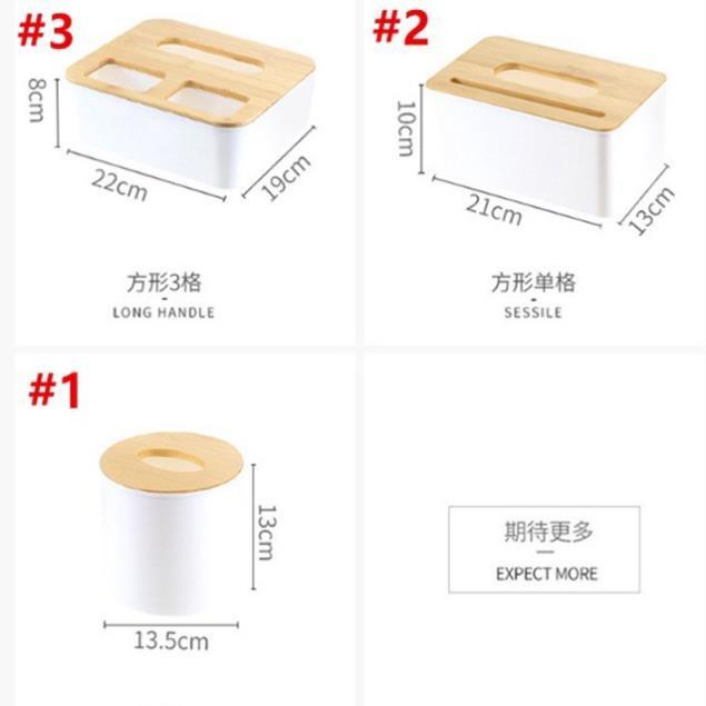 Hộp đựng dấy tròn chữ nhật đa năng mặt gỗ hàng cao cấp 100% nhập khẩu