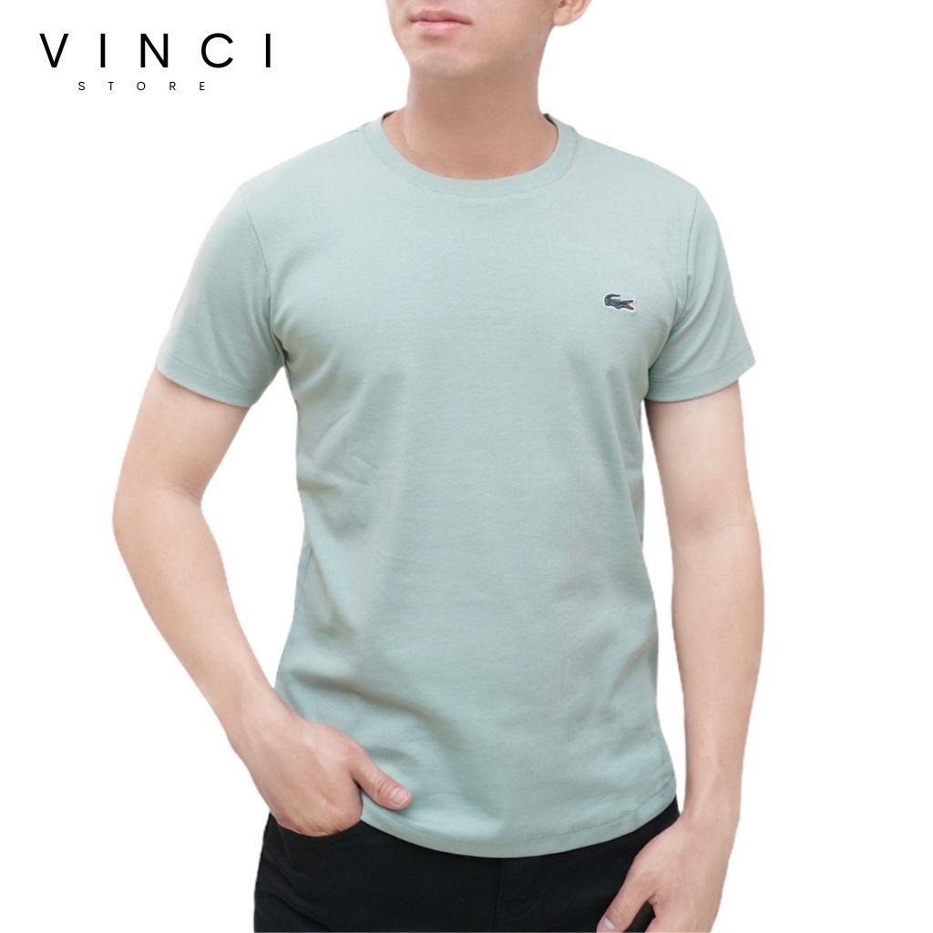 Áo Phông Cotton Cá Sấu Logo Thêu Vnxk