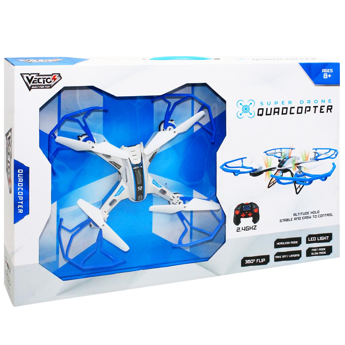Đồ Chơi Siêu Drone Quadcopter Điều Khiển Từ Xa - Vecto VTX11/BL - Màu Xanh