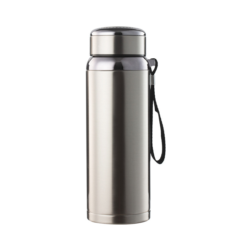 Bình giữ nhiệt inox 304 TGN.03 dung tích 600ml/800ml giữ nhiệt trong 12h liên tục - Bình inox giữ nhiệt cao cấp có dây đeo, lưới lọc trà - Bình giữ nhiệt nóng lạnh