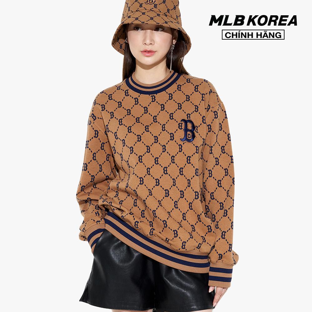 MLB - Áo sweatshirt tay dài phom suông Monogram 3AMTM0724