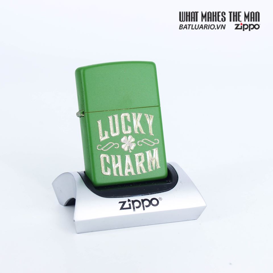 Bật Lửa Zippo 49138 – Zippo Lucky Charm Green Matte