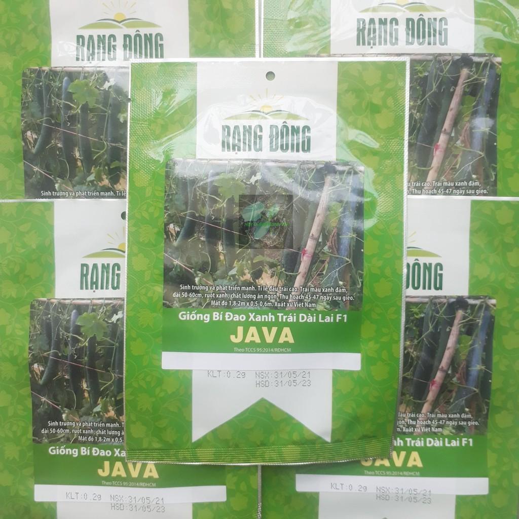 Hạt giống bí đao xanh trái dài lai f1 Java, đóng gói 0,2gr