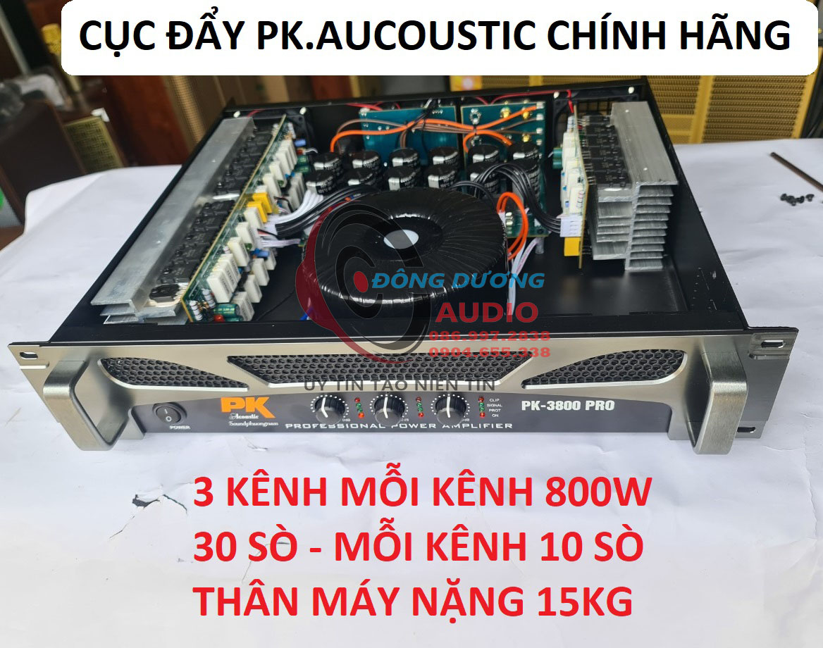 CỤC ĐẨY 3 KÊNH PK COUSTIC - 800W MỖI KÊNH - ĐẨY CÔNG SUẤT 3 KÊNH - MAIN BOARD 3 KÊNH - HÀNG CHÍNH HÃNG