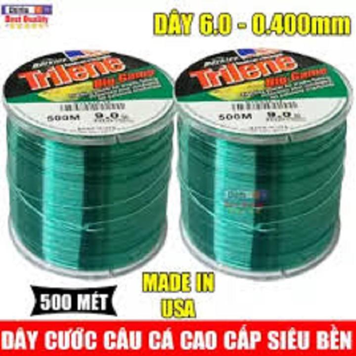 Cước câu cá TRILINE 500M tàng hình CƯỚC MỸ - TOp1vn