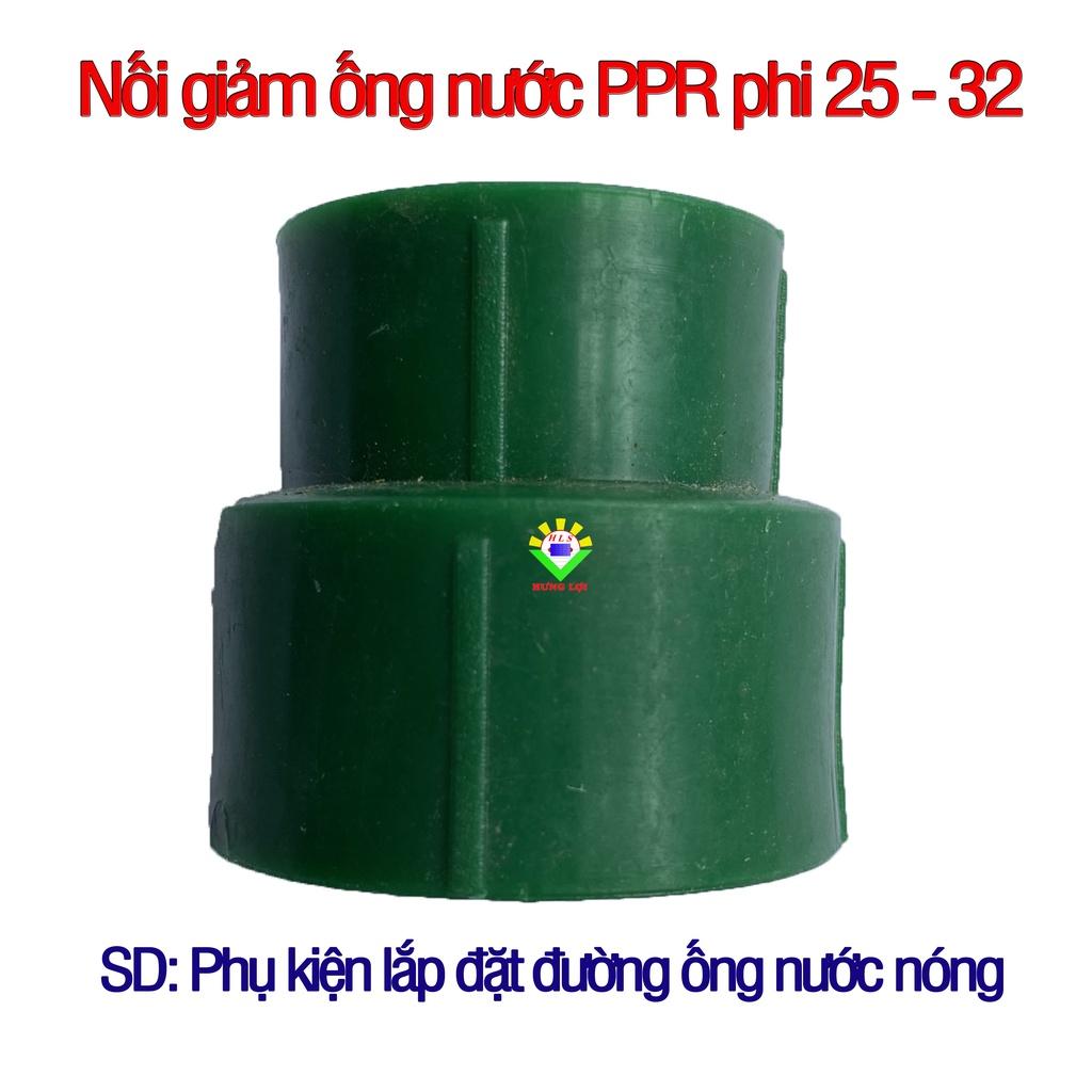 Nối giảm măng sông thu ống nước nóng PPR phi 32 X 25 - combo 10 cái - phụ kiện ống nước nóng, lạnh