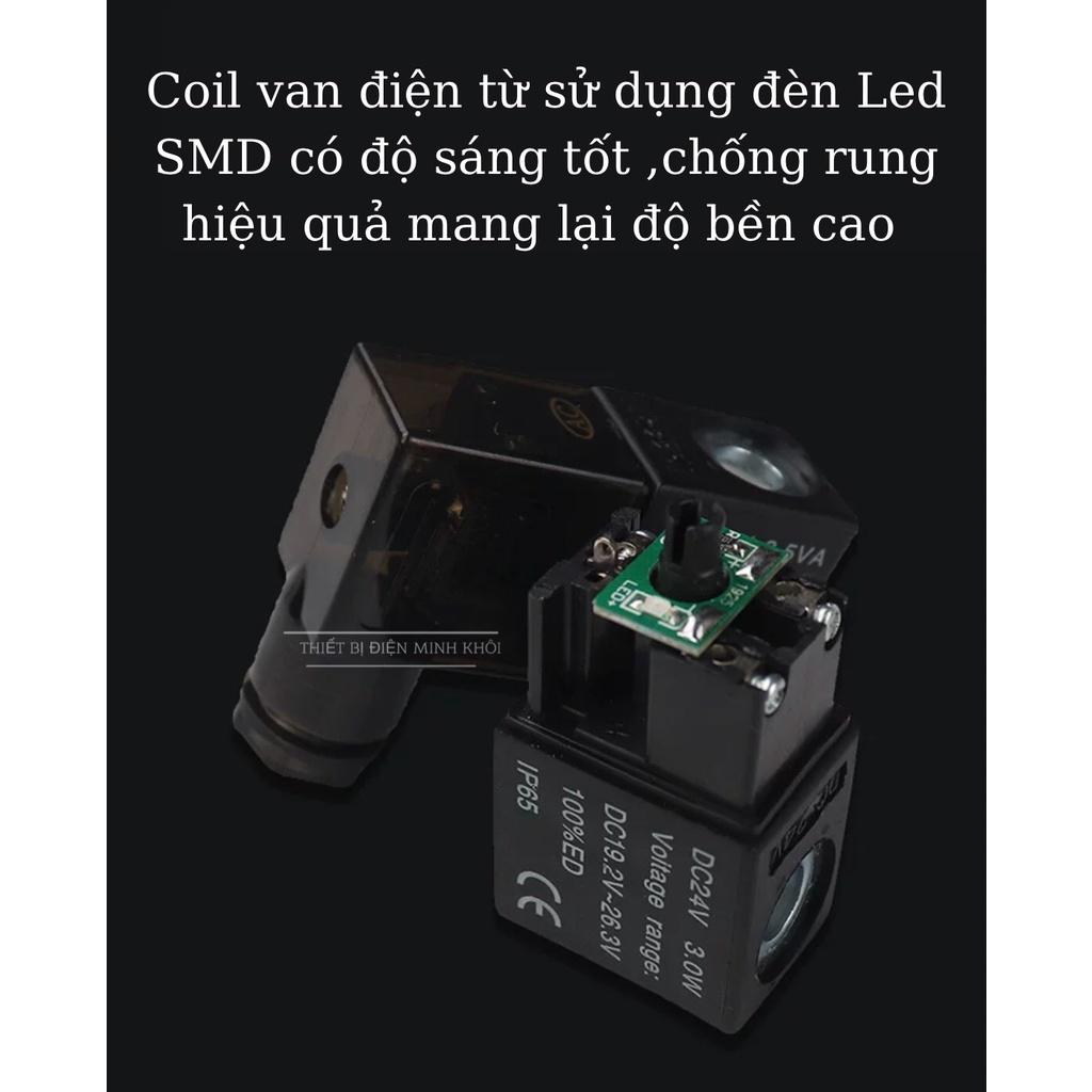 Cuộn Coil Điện Cho Van Điện Từ Khí Nén 220V, 12v,24v,110v, Cuận coil điện cho van khí nén 220V, 12v,24v,110v