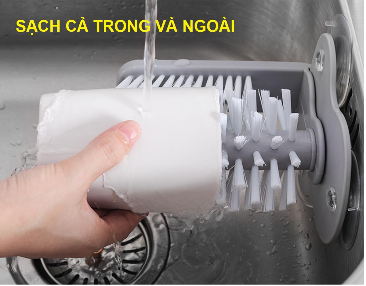 Dụng Cụ Cọ Rửa Ly Tiện Lợi, Dụng Cụ Nhà Bếp Thông Minh Rửa Cốc Chén 2 Mặt Cùng Lúc Đồ Gia Dụng Nhà Bếp Gd169-Corly - Miễn Phí Vận Chuyển