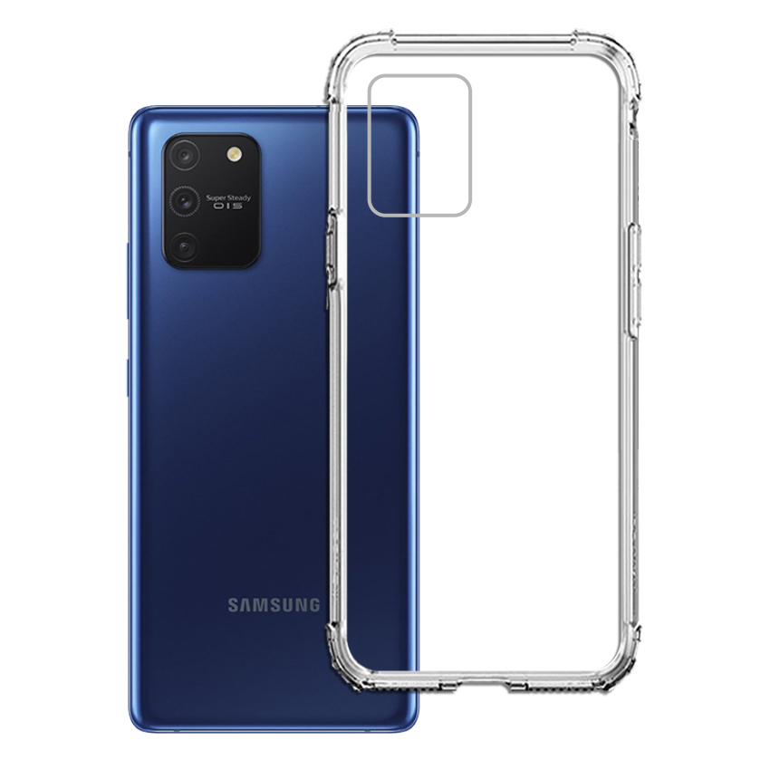 Ốp Lưng Chống Sốc cho điện thoại Samsung Galaxy S10 Lite / M80s - 04072 - Dẻo Trong - Hàng Chính Hãng