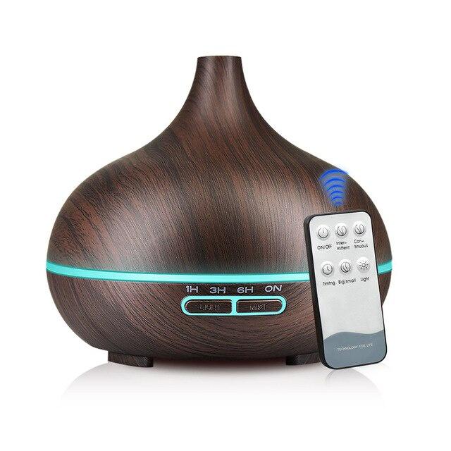 USB Air Humidifier Aroma Diffuser remote control 7 Colors Changing LED Lights cool mist maker Air Purifier for Home 400ML