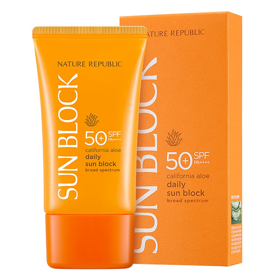 Kem Chống Nắng Chiết Xuất Lô Hội Nature Republic California Aloe Daily Sun Block SPF50+ PA++++ (57ml)