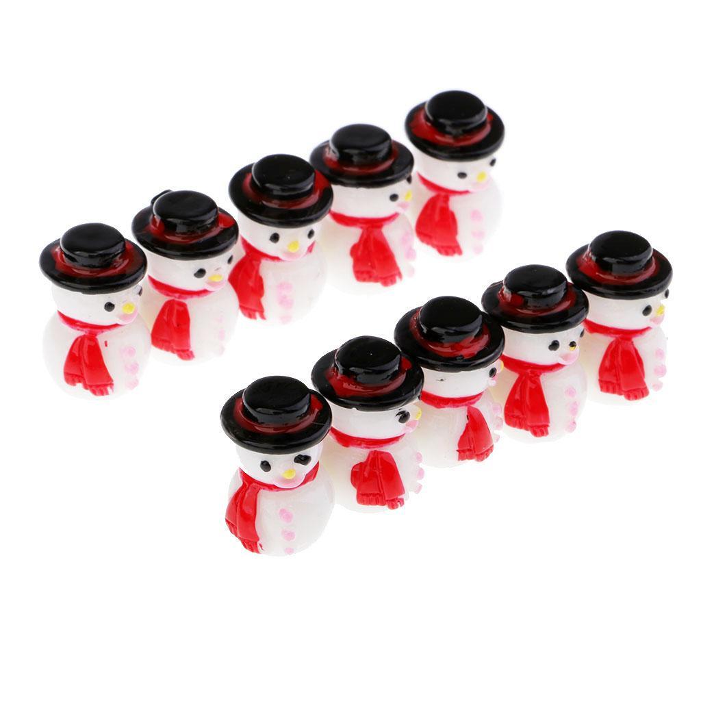 20pcs Snowman Doll Christmas Decoration DIY Handmade Snowman Ornaments Decor