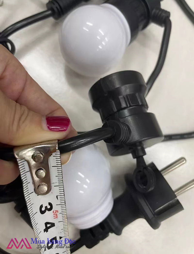 Đèn Trang Trí Dây Đèn Led Trang Trí G50 Bóng lớn 5cm Bóng Lớn Cắm Điện chống nước
