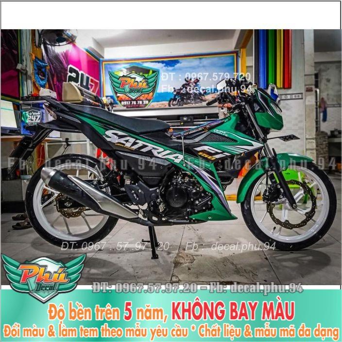 Tem rời Satria xanh