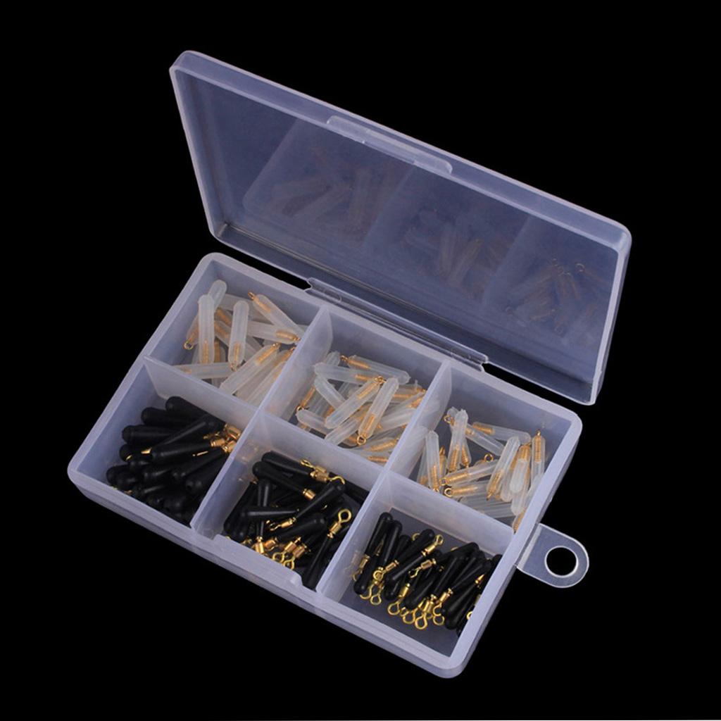 120pcs/lot Silicone Stopper Head Float Seat Throw Line Fishing Float Bobbers