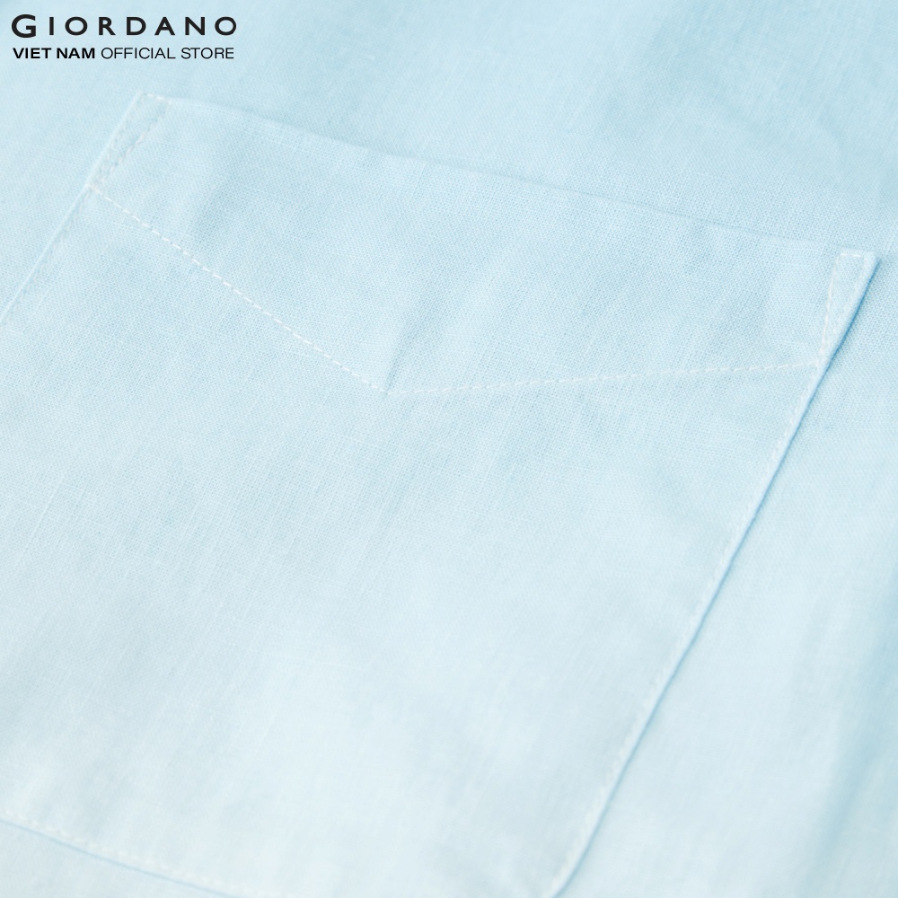 Áo Sơ Mi Nam Linen Ngắn Tay Loang Màu Giordano 01042242