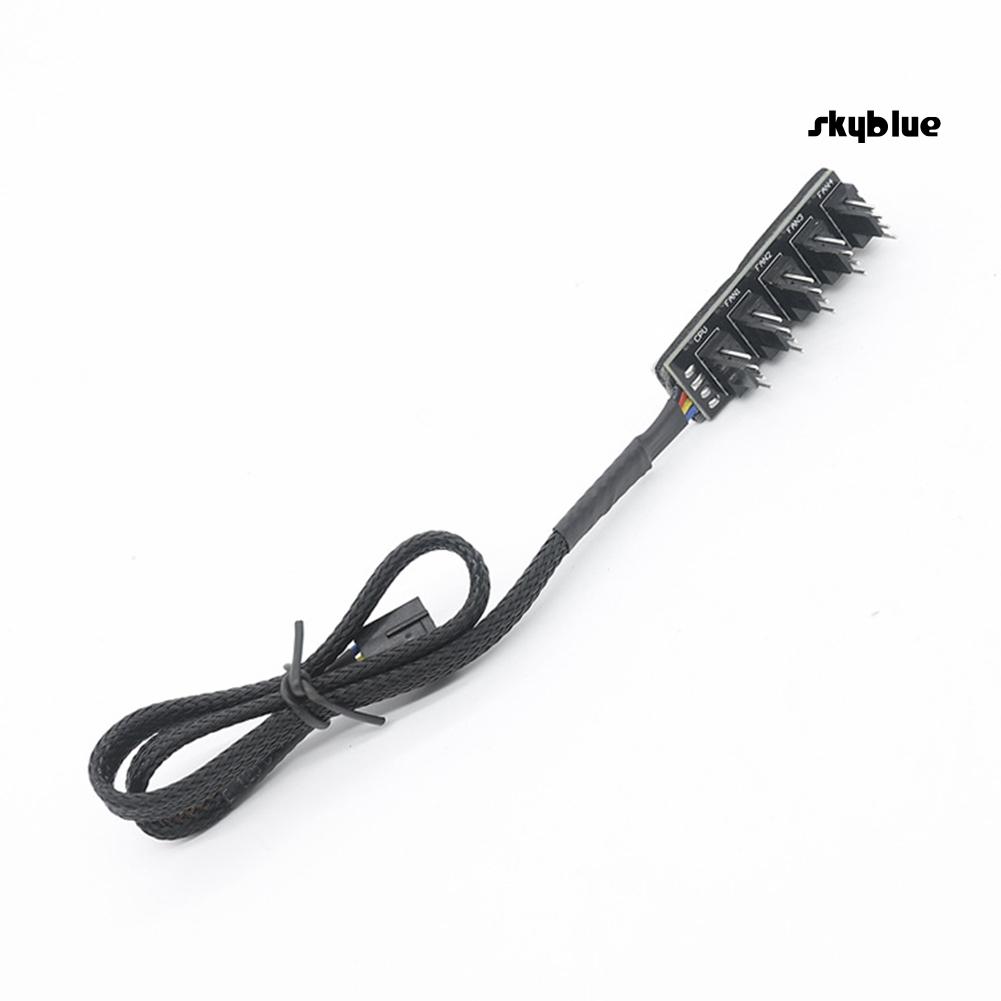 Cáp Chia Quạt Tản Nhiệt Cpu 5 Chiều 4pin