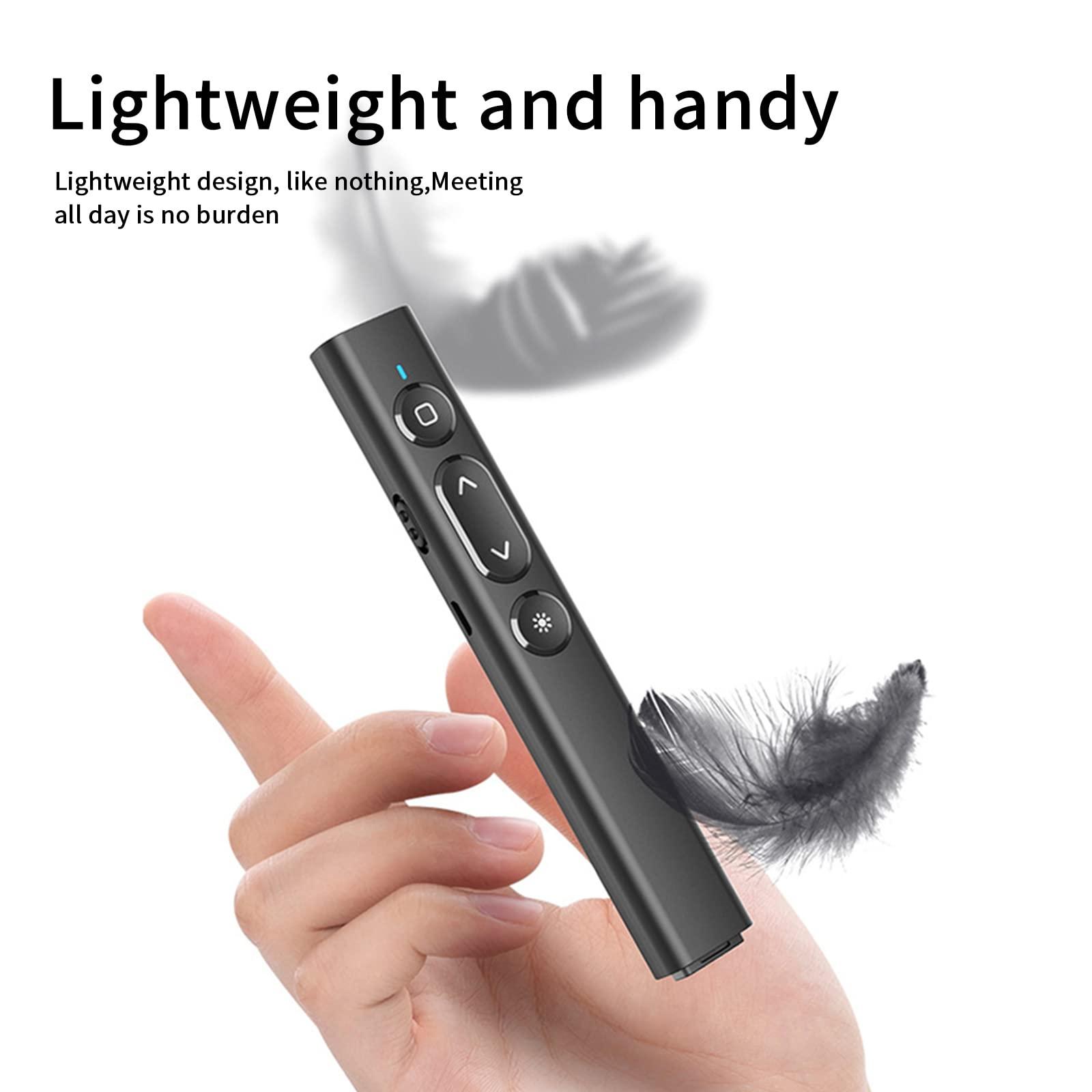 2 chế độ trình bày Không dây 2.4GHz Phạm vi điều khiển 100m USB có thể sạc lại